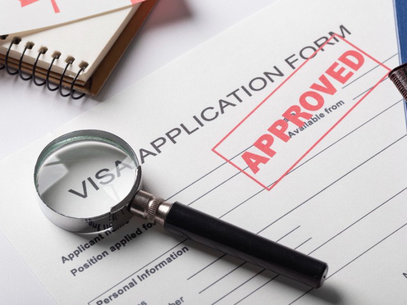 visa application form composition